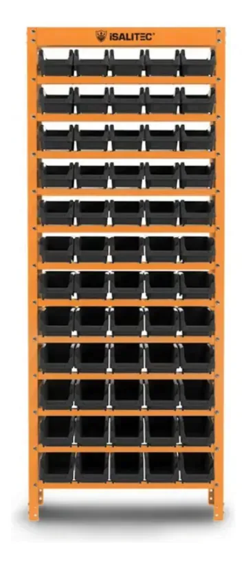 Estante Para Ferramentas E Peças 3 Gavetas Isalitec 150kg Laranja