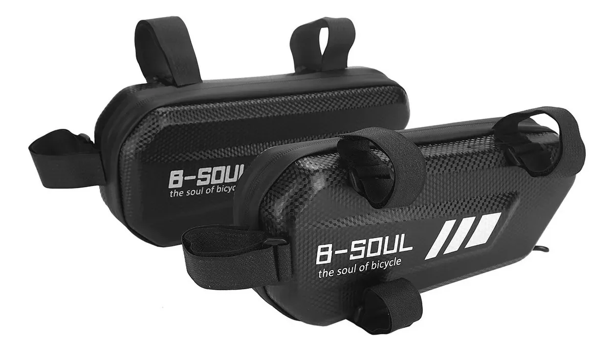 Bolsa lateral rígida universal para bicicletas e motocicletas, 2 peças, bolsa de ferramentas para preto impermeável universal
