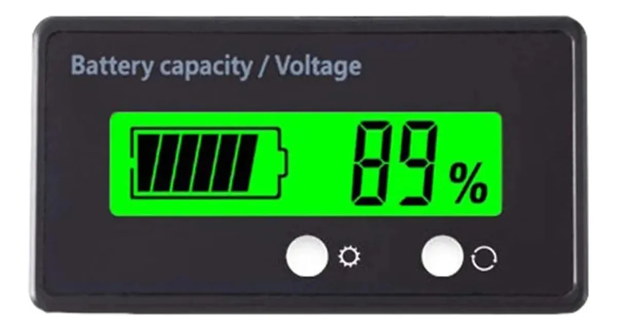 Medidor de tensão de bateria LCD impermeável 84v