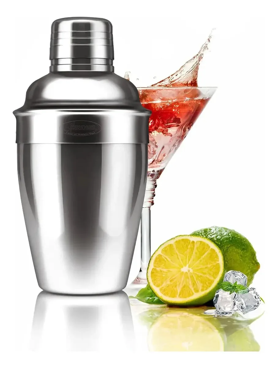 Coqueteleira Cobbler Newness Newness Coctelera de 7.393mL - prateado