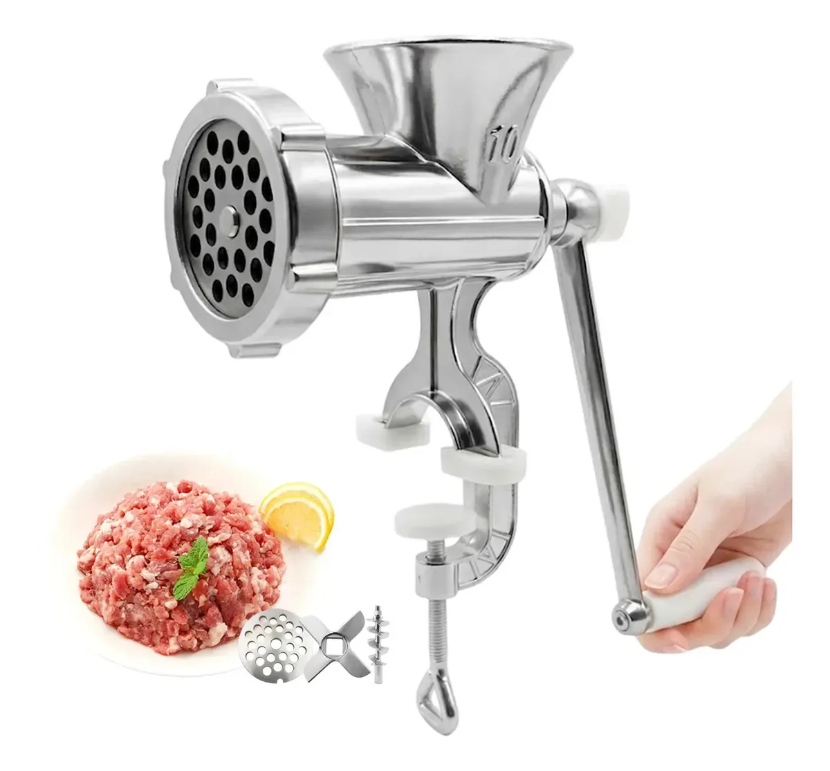 Moedor Carne Fazer Hambúrguer Manual Embutidos Linguiça