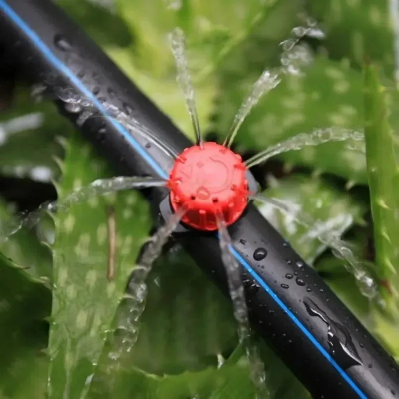 Bocal de irrigação de jardim ajustável, 100 unidades