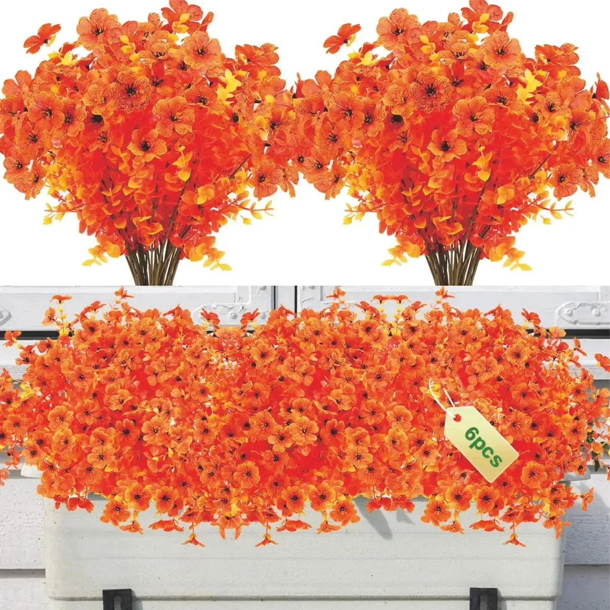 10 Ramos Flores Colgantes Artificiales Decoração de Outono