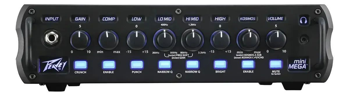 Mini amplificador de baixo de 1000 W com compressor e equalizador