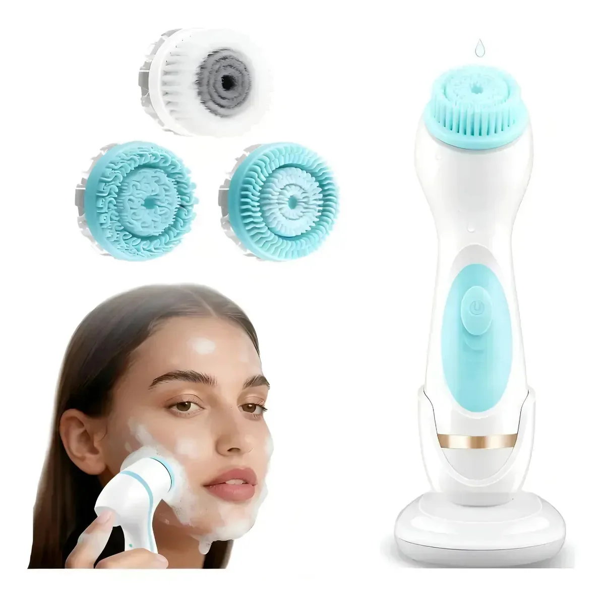 Escova facial elétrica de 2 velocidades