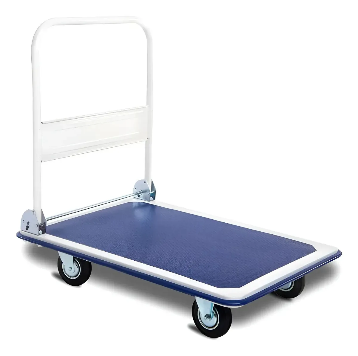Caminhão de plataforma dobrável azul de 660 libras para carga pesada