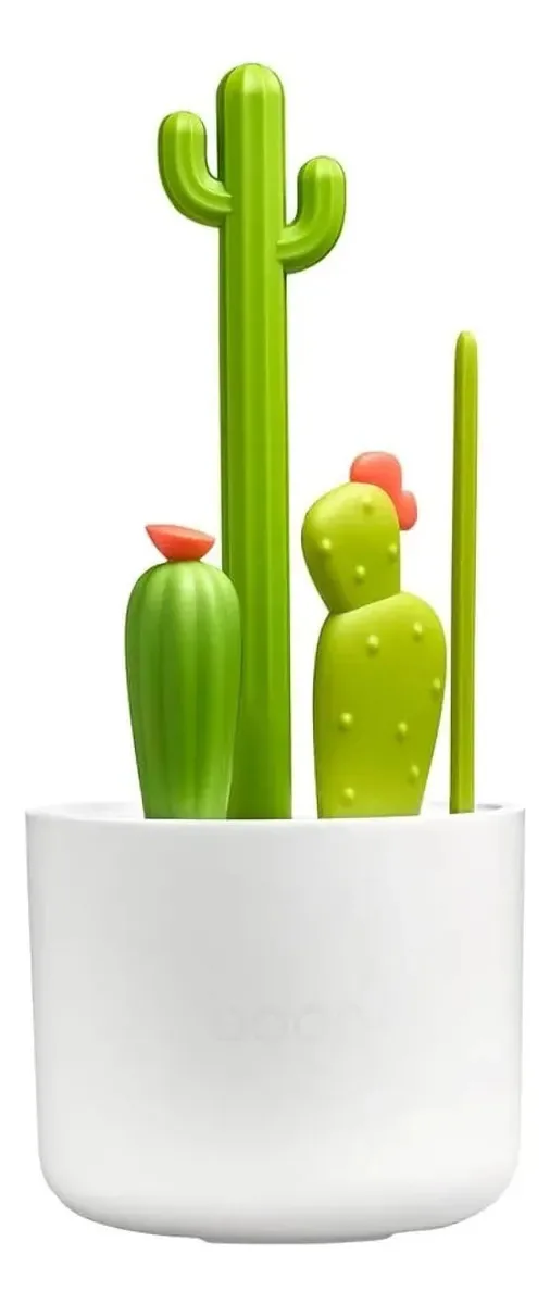 Conjunto de pincéis e acessórios para mamadeiras - 4 peças verdes