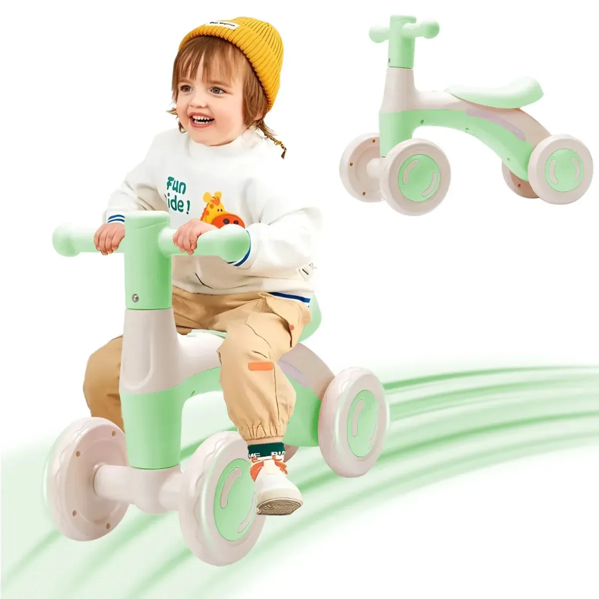 Bicicleta Green Balance Trainer para crianças sem pedais