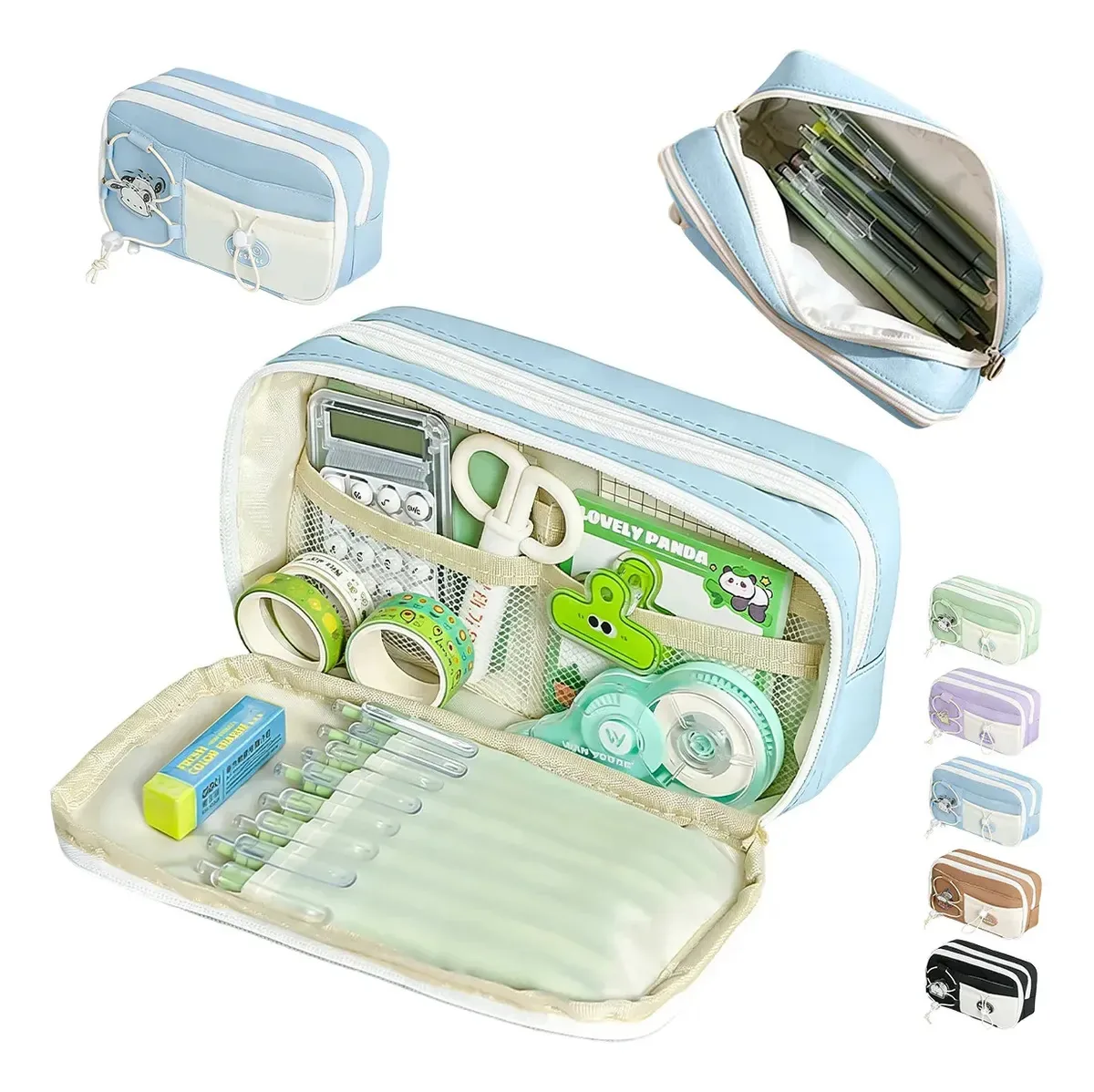 Estojo para canetas escolares Capacity Pens Water Organizer