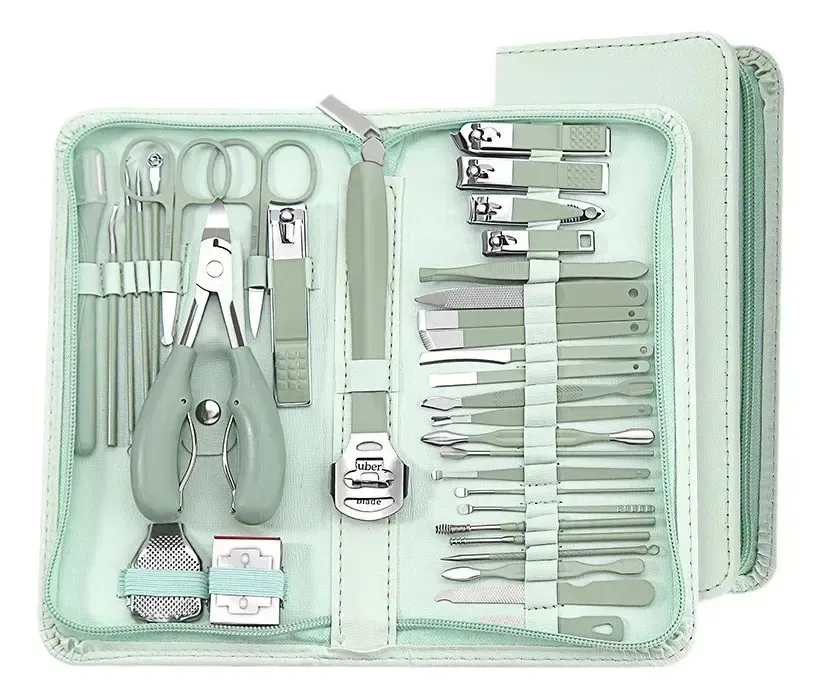 Conjunto de manicure e pedicure, pés, mãos, cortes de unhas, 35 unidades
