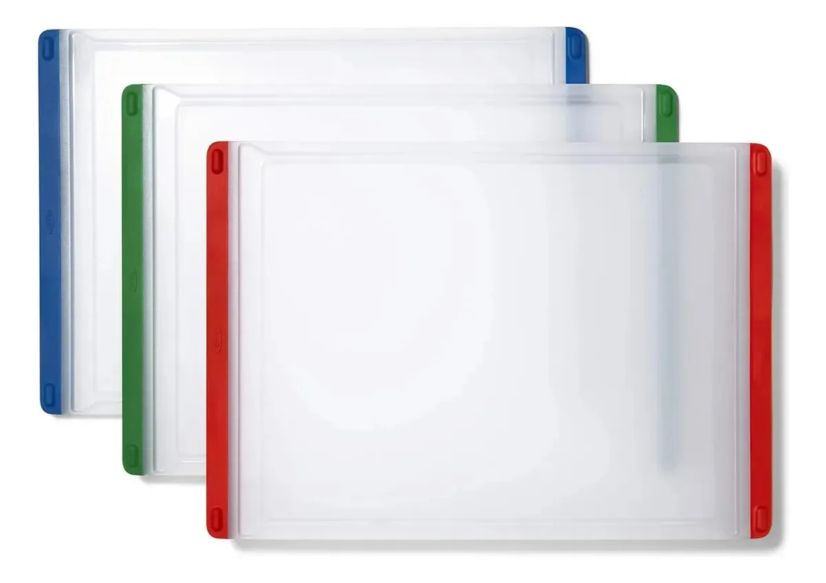 Conjunto de tábuas de corte de plástico de 3 peças