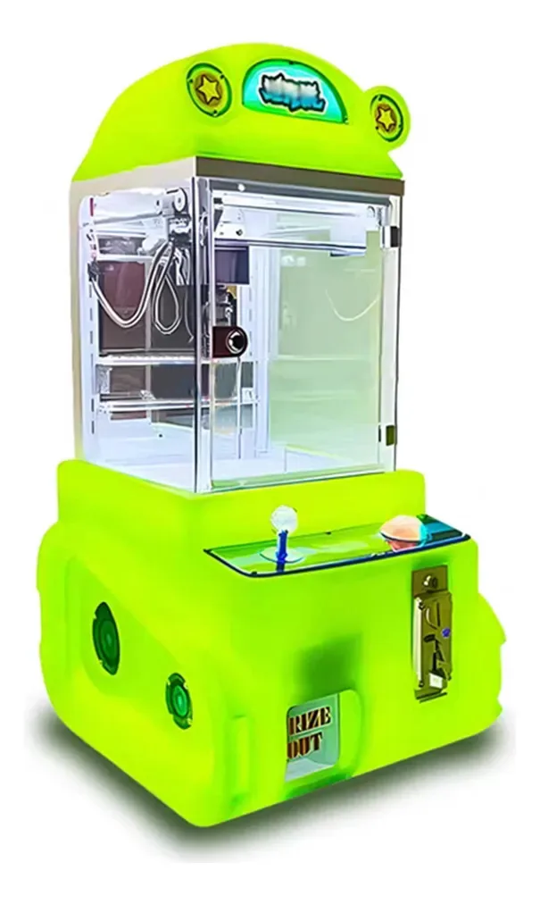 Máquina de garras infantis tipo arcade para prêmios e pelúcia azul