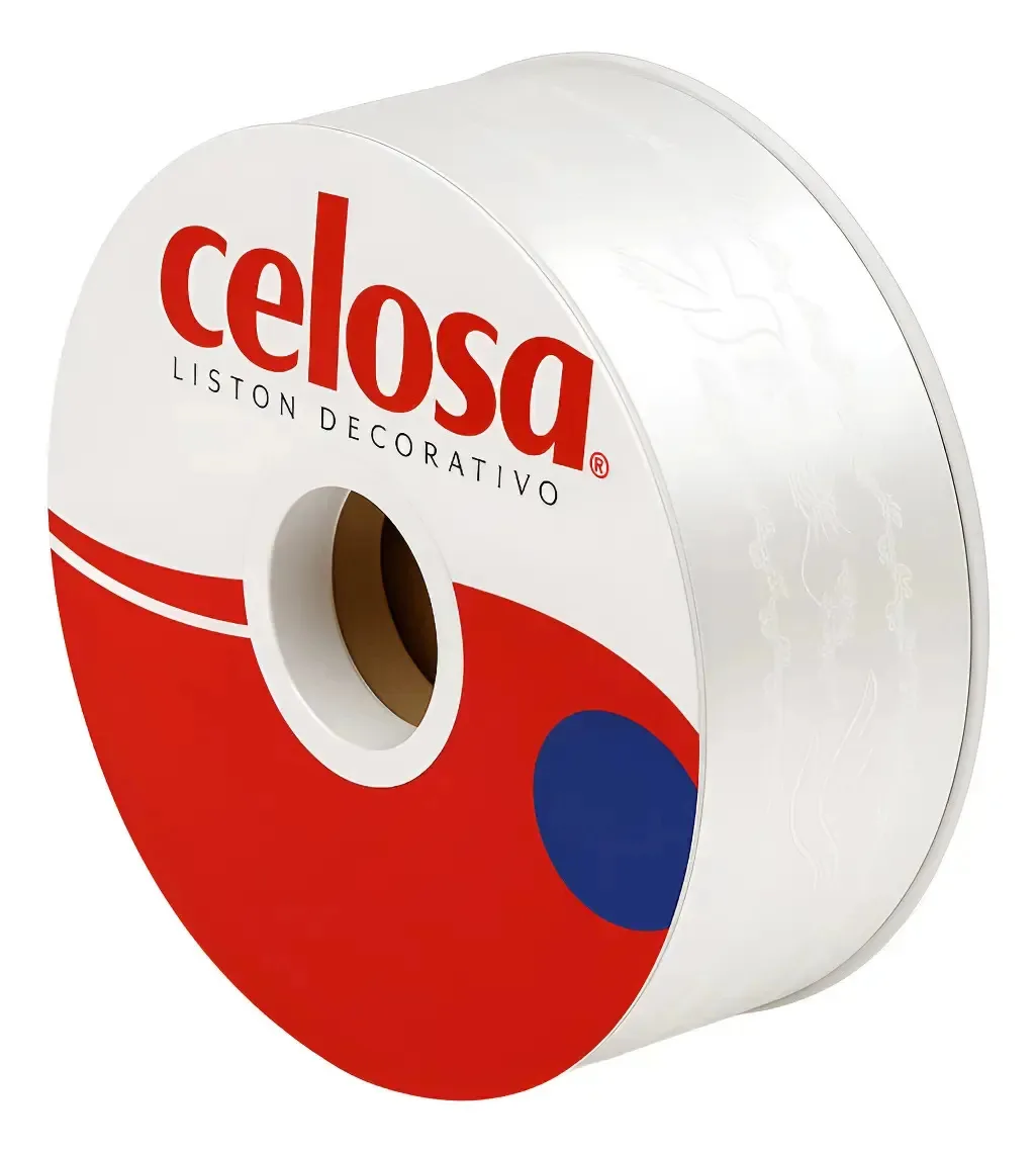 Fita papel de mercadoria rolo Celosa 052-22 7cm de largura x 50cm de comprimento - branco casamento