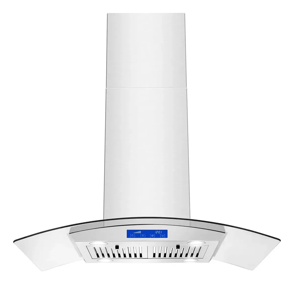 Exaustor de cozinha Island com luz LED e controle