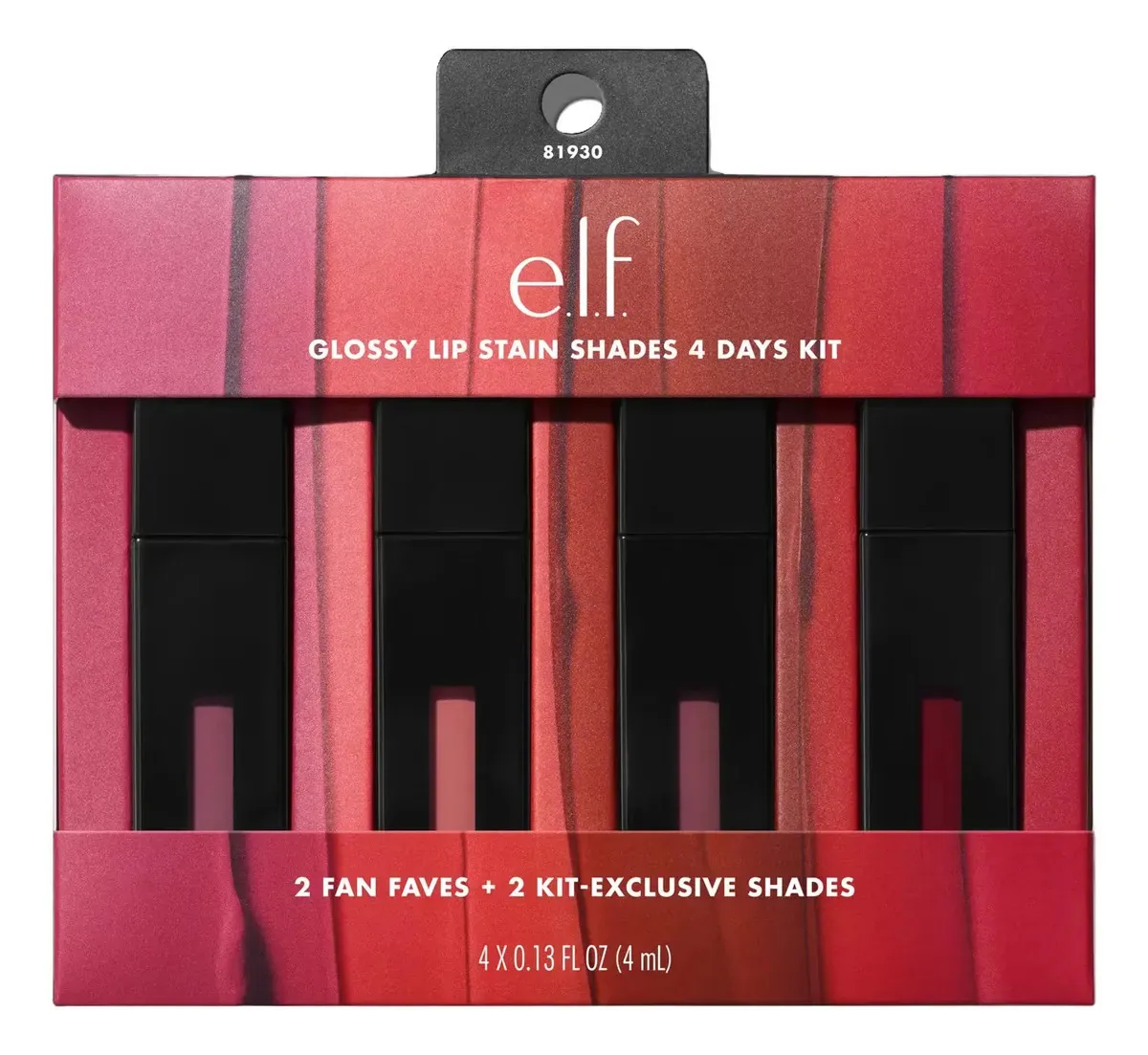 Kit de maquiagem Elf LIP STAIN SET KIT por lábios - 4 unidades