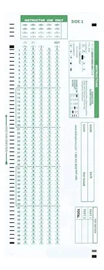 Formulários de teste compatíveis com Test-100l 882 E Lovas (pacote de 500 folhas)