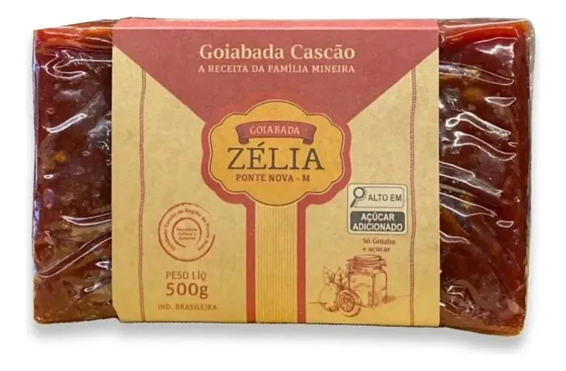 Doces Zélia Goiabada Cascão Barra 500g