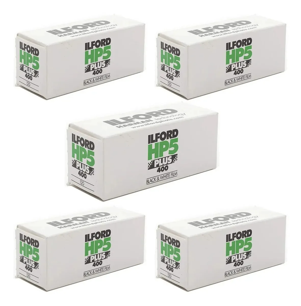5 Rolls Ilford Hp5 400 120 filmes