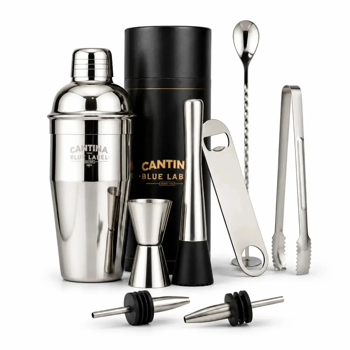 Conjunto de coqueteleiras Bartender Cantina Special Gift - Aço inoxidável