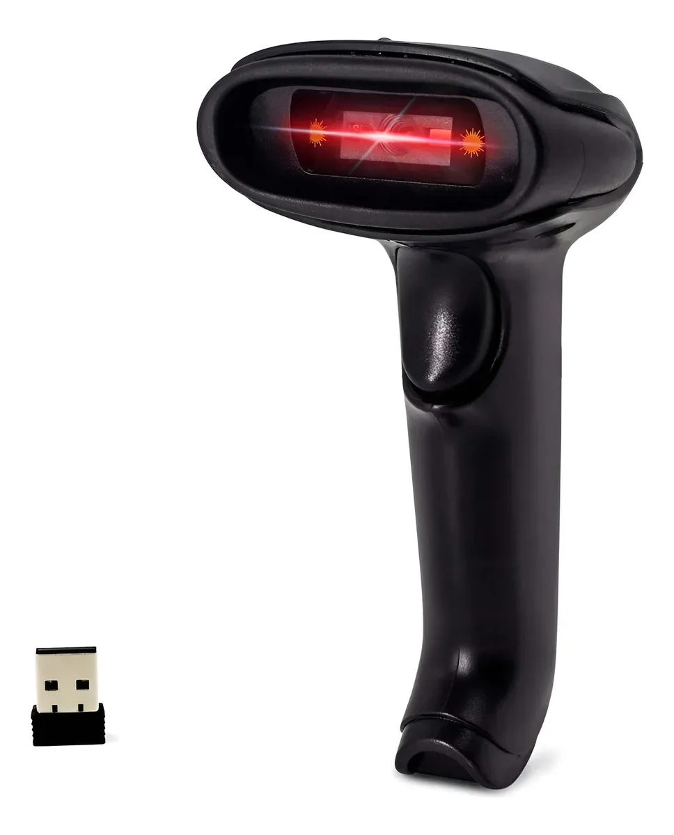 Scanner de código de barras USB multifuncional sem fio