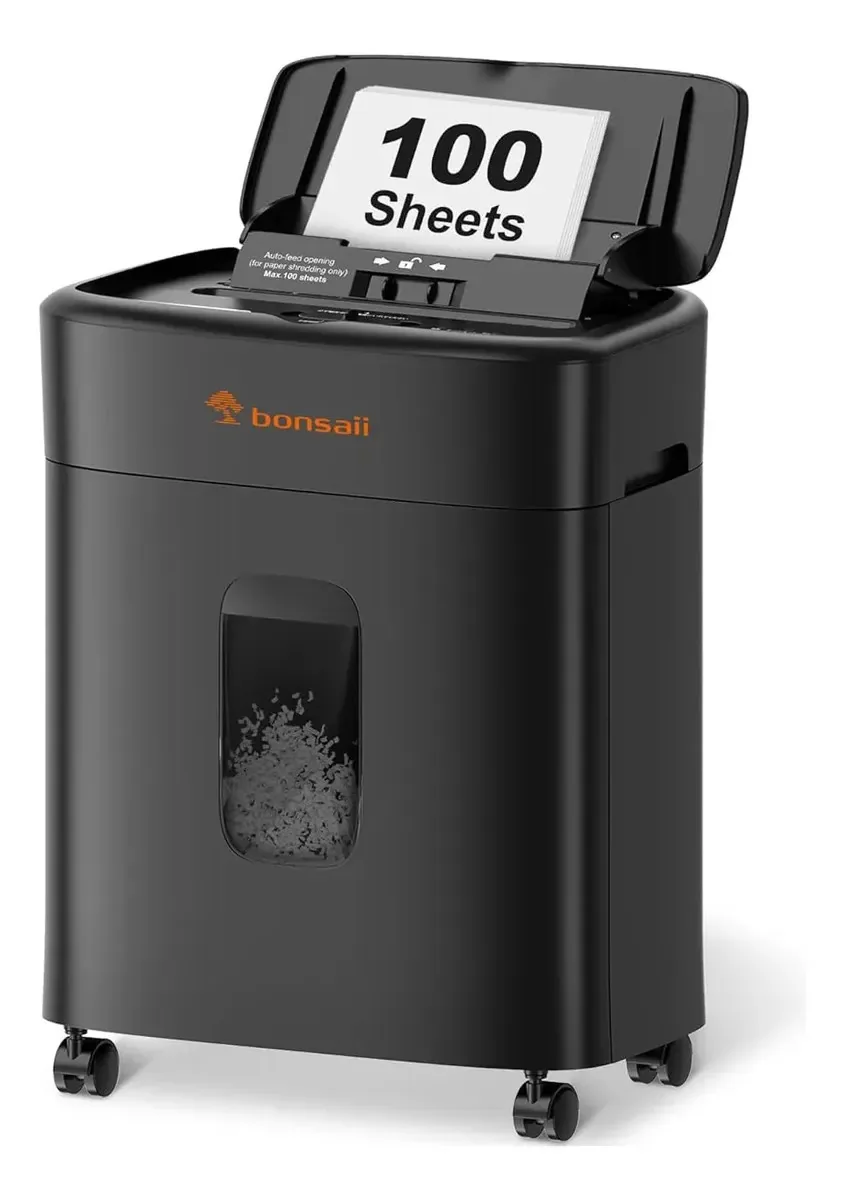 Triturador automático de papel microcortado 100 folhas