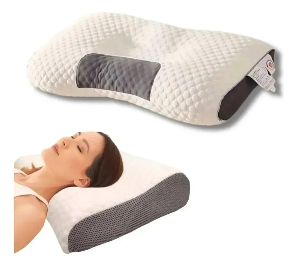 Almohada Espuma Viscoelástica Ergonômica Ortopédica Suave E Confortável