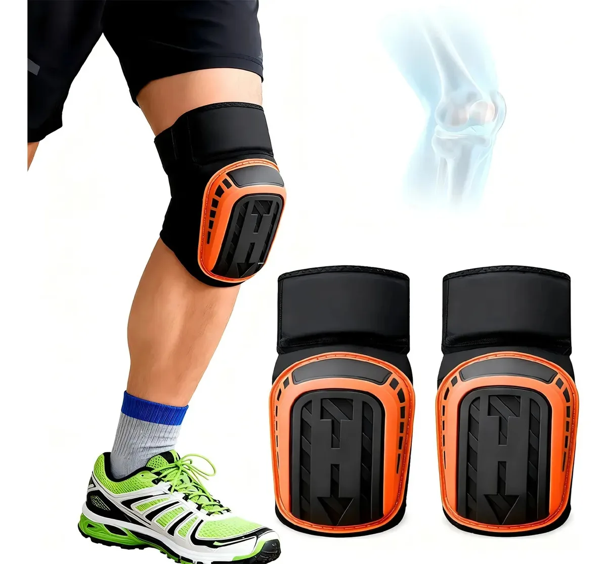 Joelheiras ergonômicas de proteção de trabalho Joygod, joelheiras para trabalho, joelheiras boas para pés, joelheira ajustável