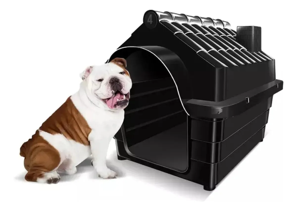 Casa Pet Casinha Cachorros Grande Gatos Preto