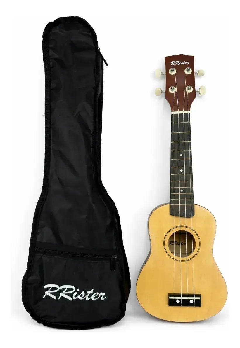 Ukulele Profissional Acústico Soprano Makanu + Cor Marrom