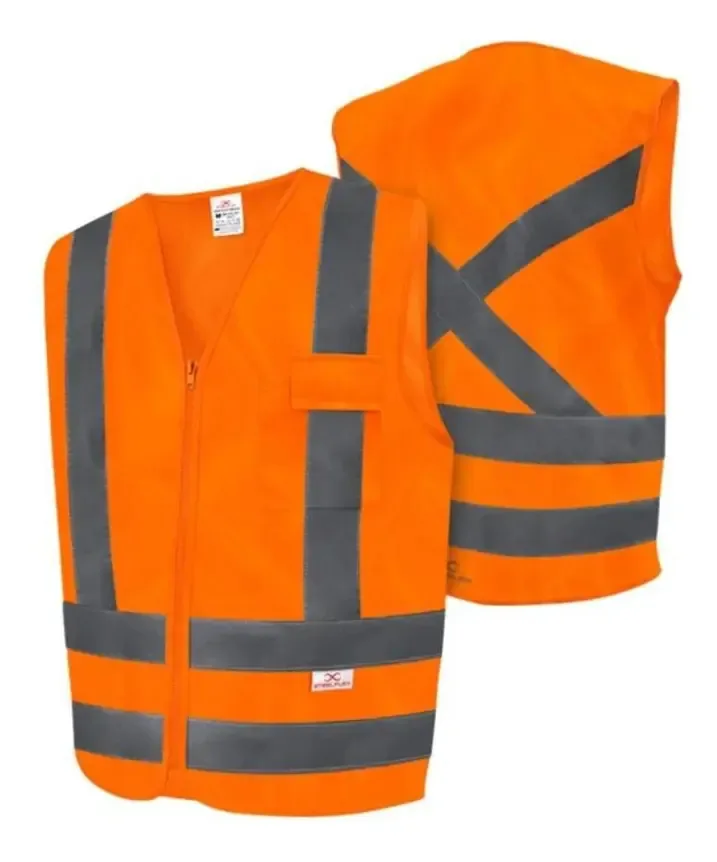 Colete Laranja Refletivo Steelflex Tamanho Xxg
