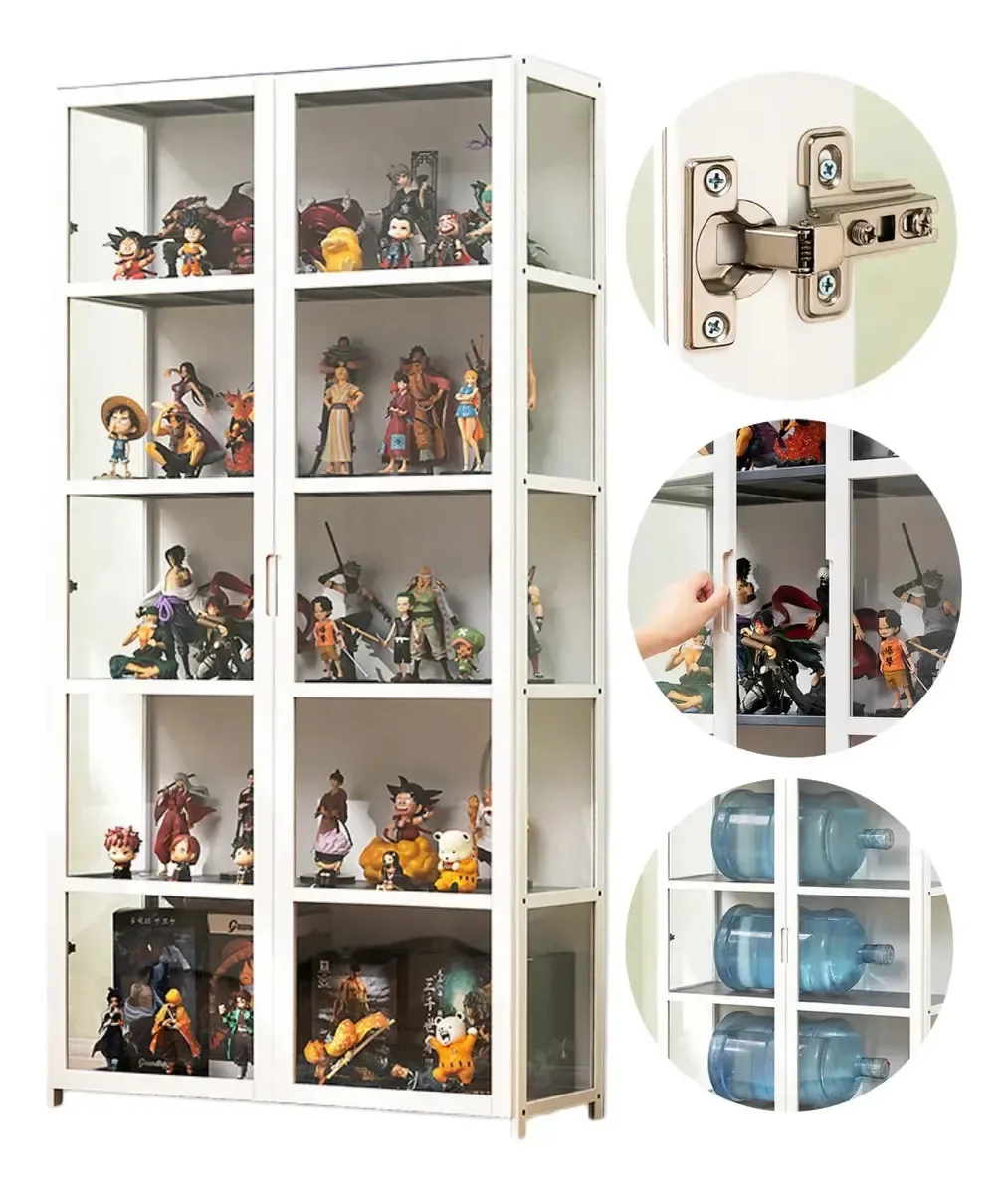 Vitrine de carro de colecionador White Figure Model