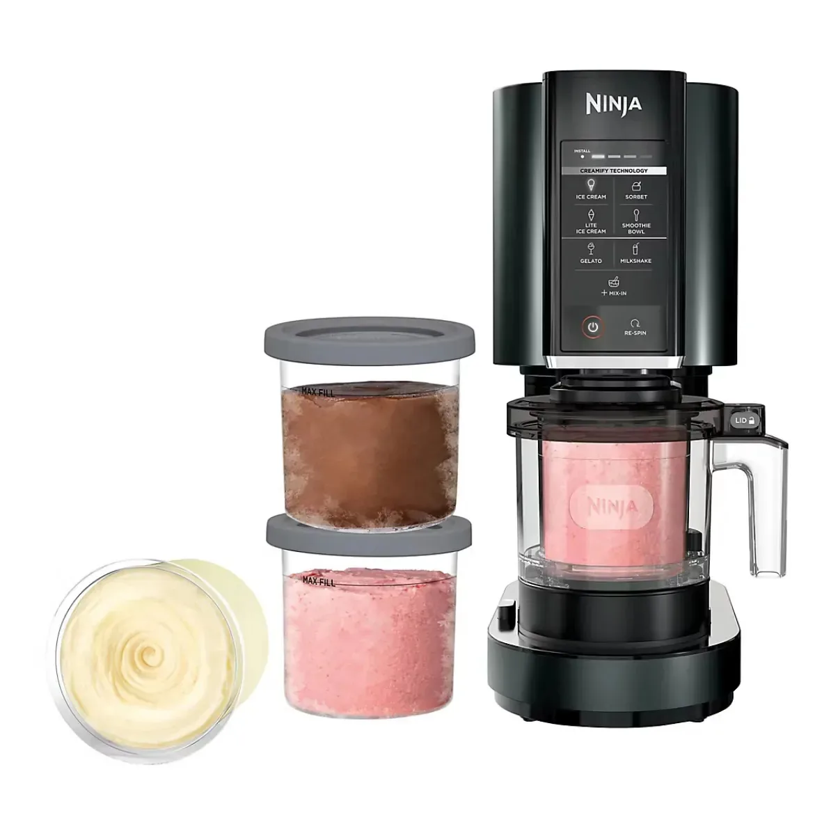Máquina de sorvetes, gelatos e sorvetes Ninja Creami — recipientes de 4 litros incluídos