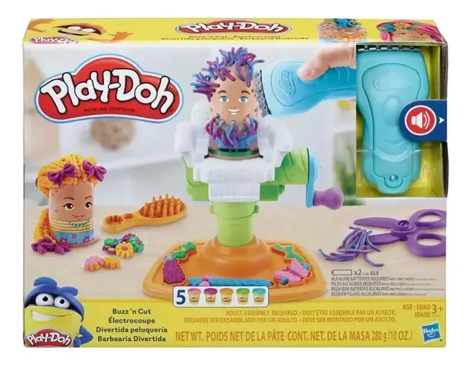 Play Doh Fuzzy Pumper Barber Shop E2930