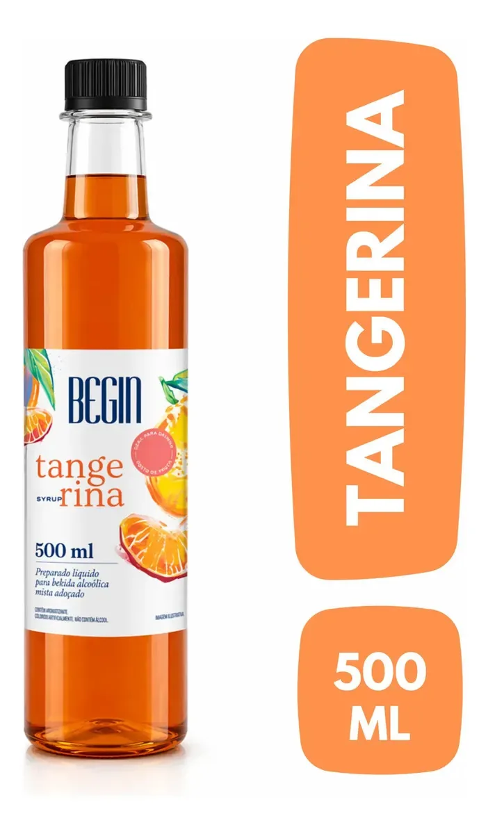 Xarope Tangerina 500ml Begin - Soda Italiana E Drinks