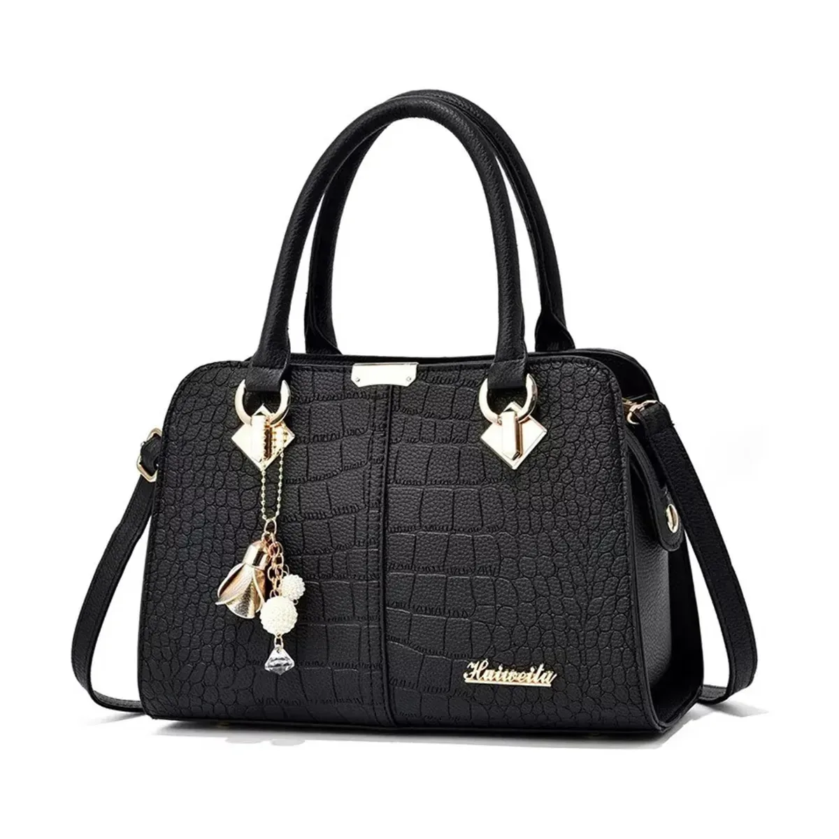 Bolsa feminina para moda feminina Bolsa de ombro preta