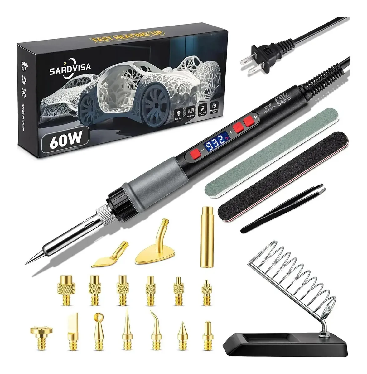 Kit de ferramentas Sardvisa 21 em 1 para impressora 3D 60w