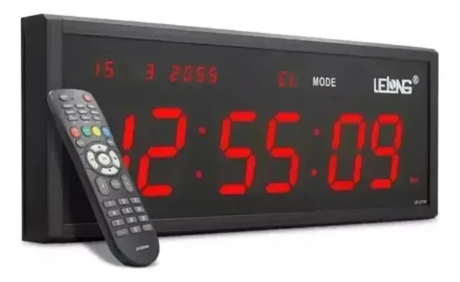 Cronômetro Digital Parede Led 48cm Progressivo E Regressivo
