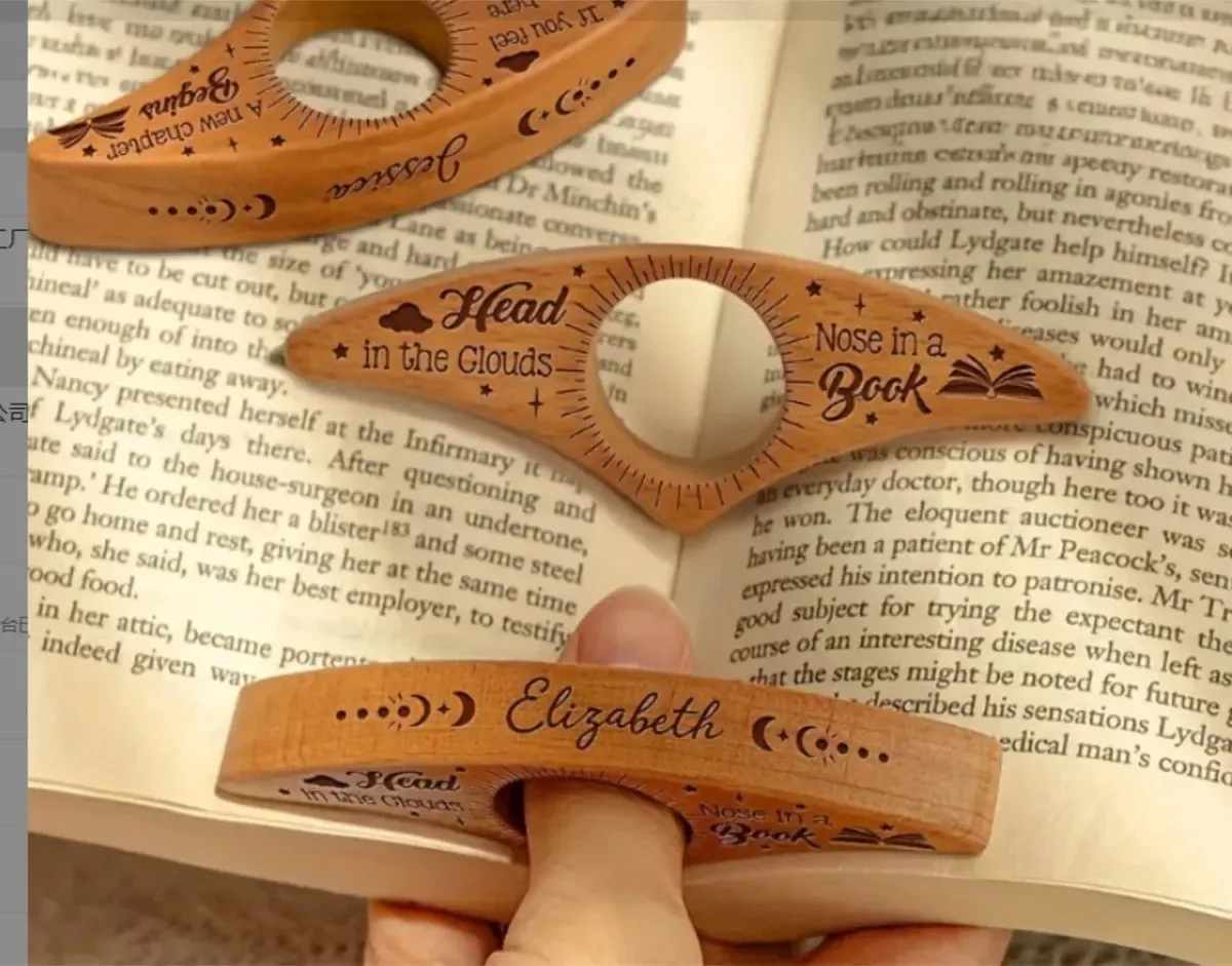 Suporte para Leitura em Madeira de Faia, Presente Ideal para Leitores