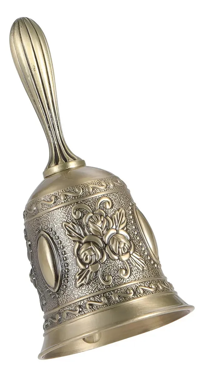 Campainha de metal vintage para cores de casamento e jantar