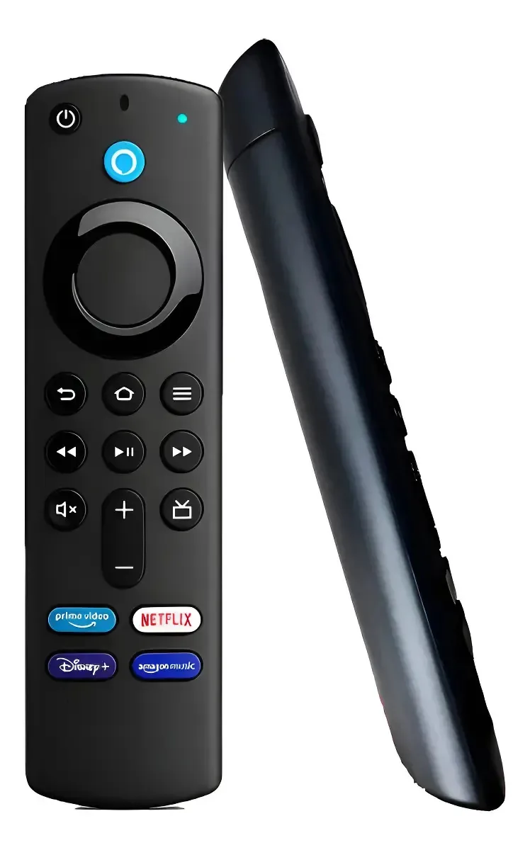Controle Remoto Compatível Fire Stick Com Comando De Voz Black