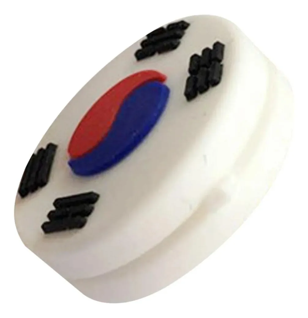 2 raquetes de tênis com amortecedor de choque, amortecedor de tênis, estilo bandeira nacional coreana, amortecedor de vibração, amortecedor Znet-au