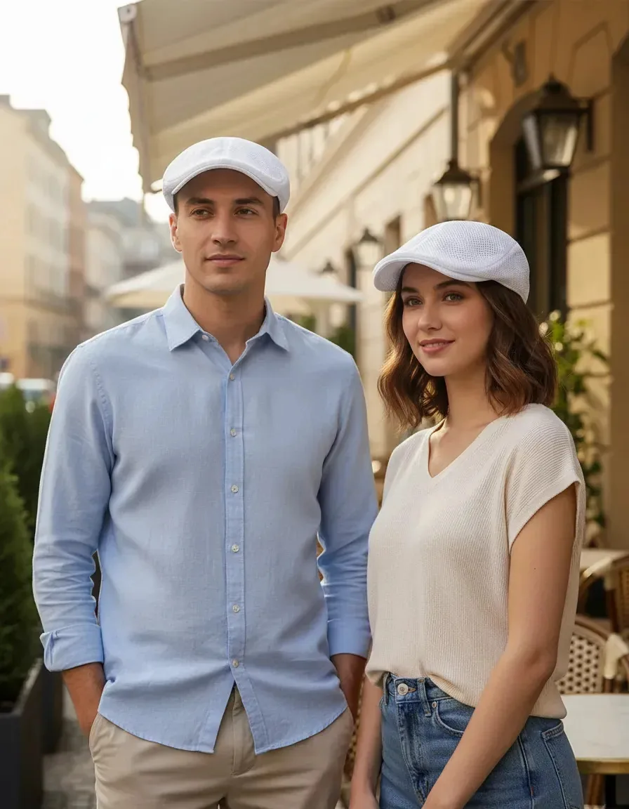 Boinas Com Fivela Caps Casual Unisex Sports Caps Algodão Cor Branco Tamanho UN