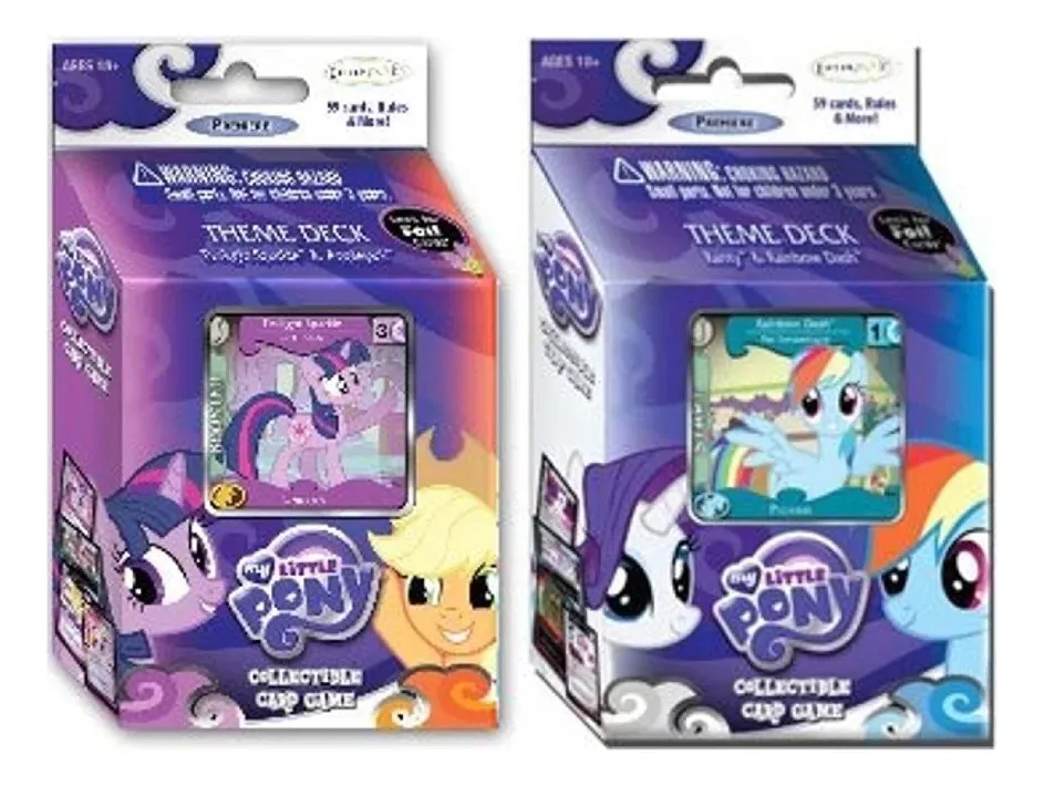 Pacote de baralhos temáticos Twilight Sparkle e Rainbow Dash Mlp