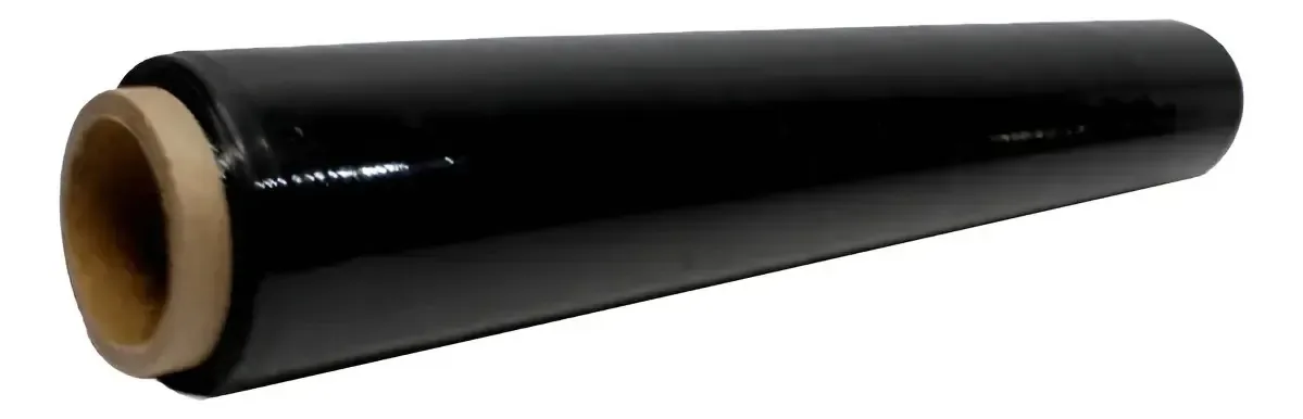 Pacote de embalagem de filme elástico preto 6/1,2 kg/250 metros de tinta e papel