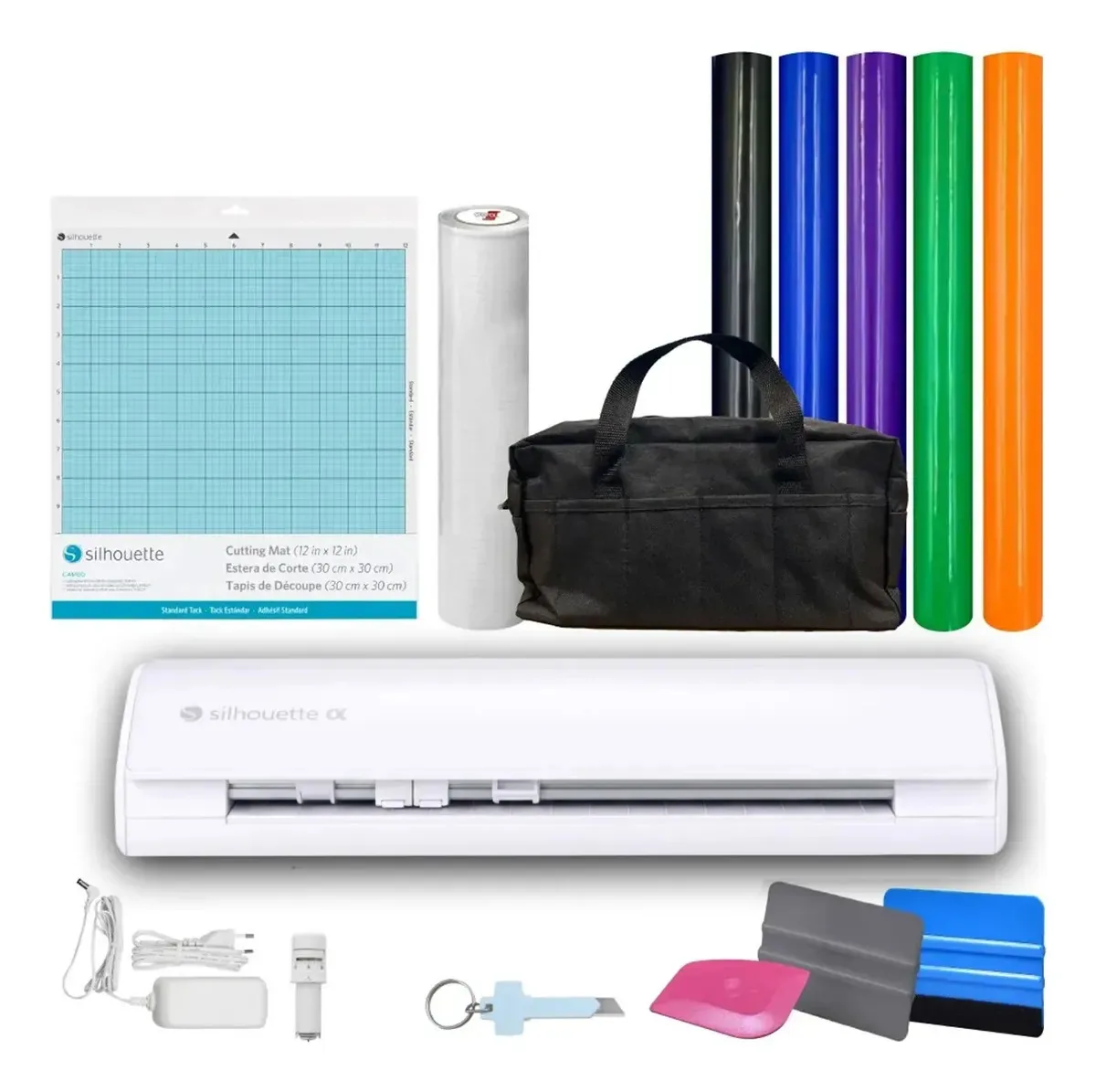 Combinação de plotadora de corte Silhouette Cameo 5 Alpha White