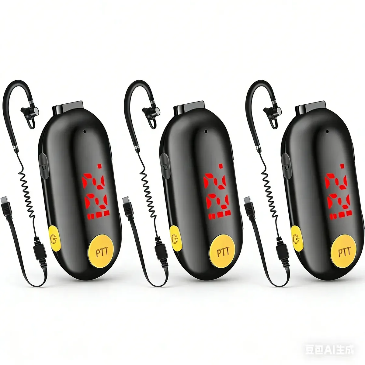 Sinorise 610a Rádios por satélite portáteis, Mini Walkie-talkie Super Pequeños, Rádios bidirecionais portáteis para restaurantes, esportes ao ar livre, lojas minoritárias, hospitais e viagens 3PA