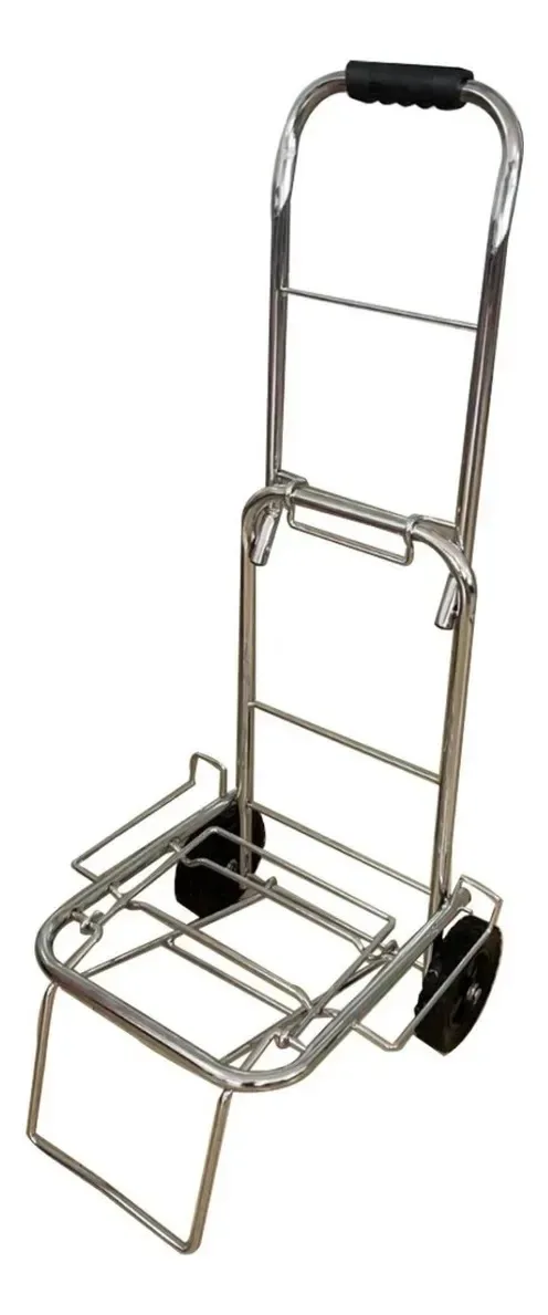 Carrinho plataforma A 1 Click Chile H6 cor prateado