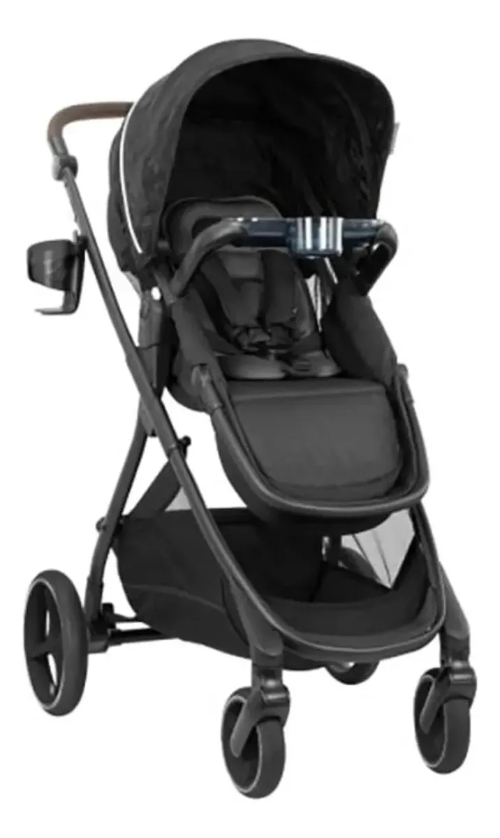 Carrinho de passeio modular com suspensão e capuz ajustável