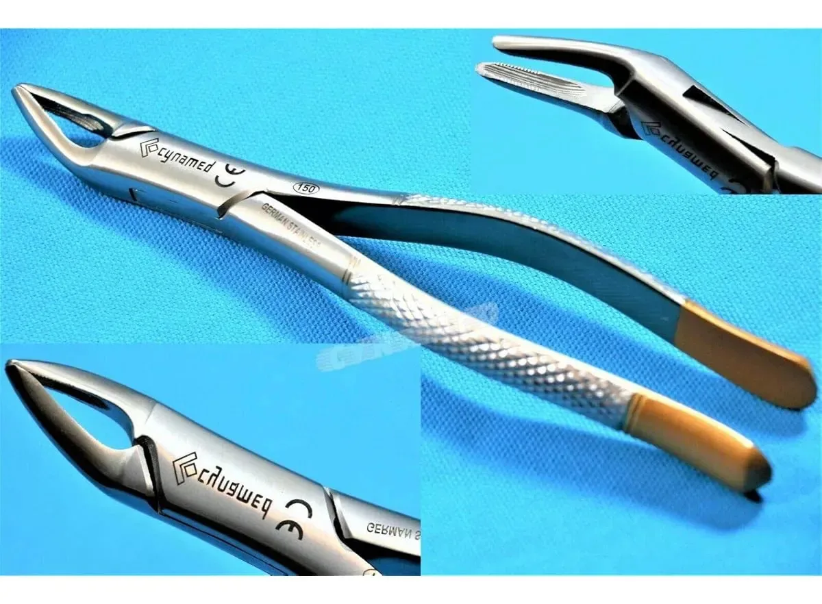 Pinça de extração de dentes de aço inoxidável premium