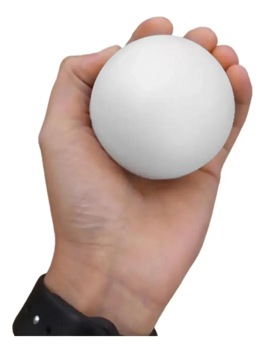 Bola anti-stress de cor branca